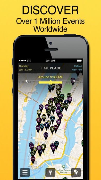 ภาพหน้าจอของ Time Place - Browse the Real World - Search, Discover & Navigate Events, Concerts, Nightlife, Meet-ups or Activities in your city or when planning travel.