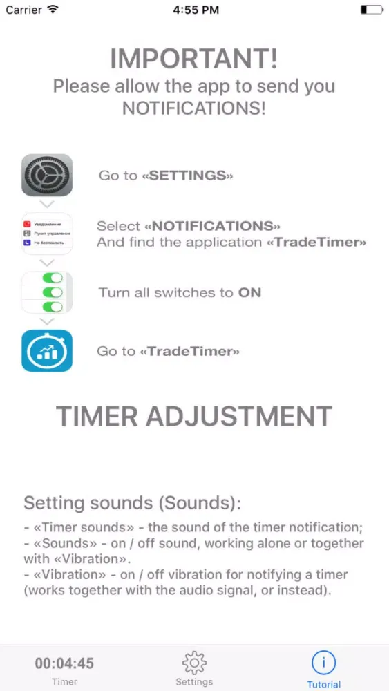 TradeTimer سکرین شاٹس