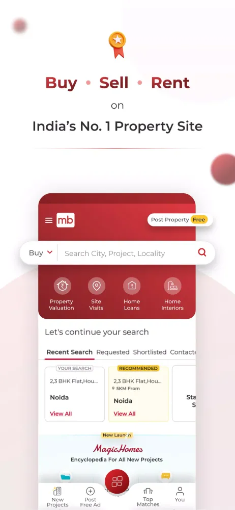 Magicbricks Buy, Rent Property應用截圖