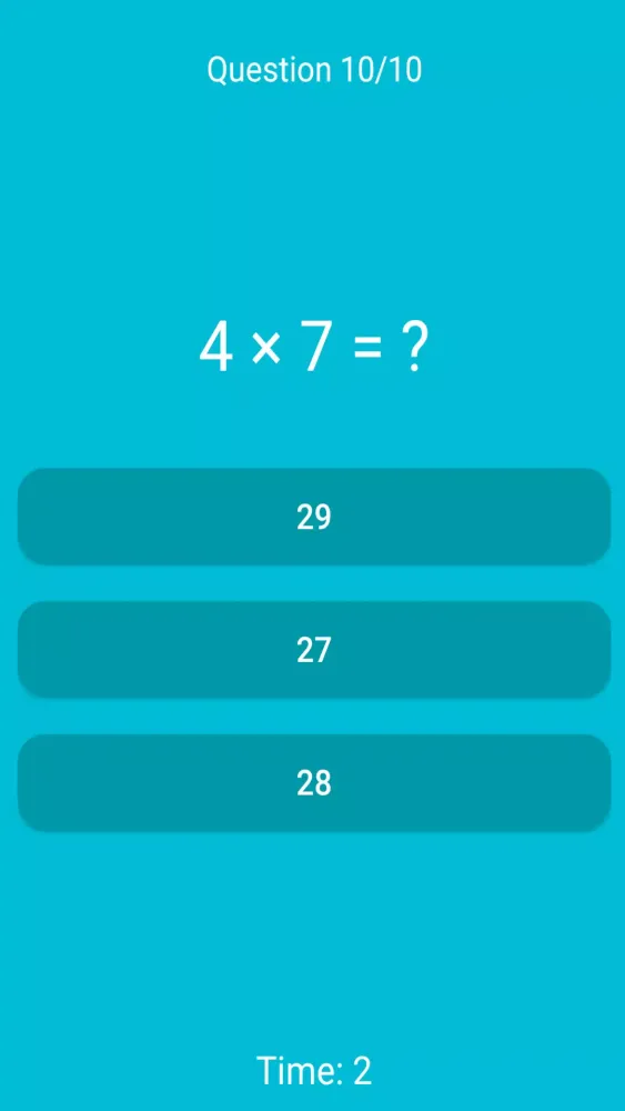 Multiplication tables Screenshots
