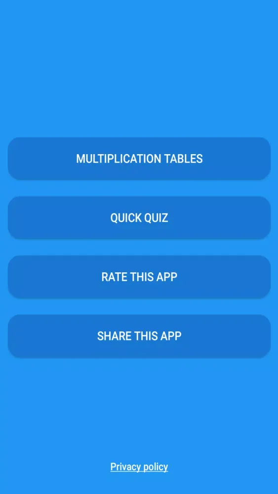 Multiplication tables Screenshots