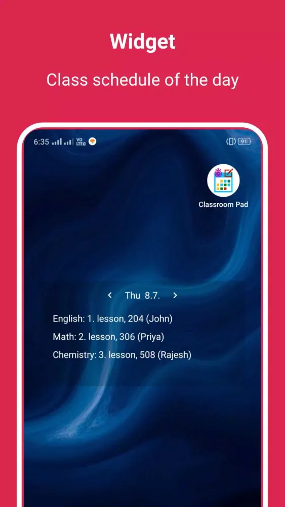 Classroom Pad Ekran Görüntüleri