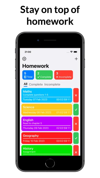 ภาพหน้าจอของ Timetable+ - Schedule Planner