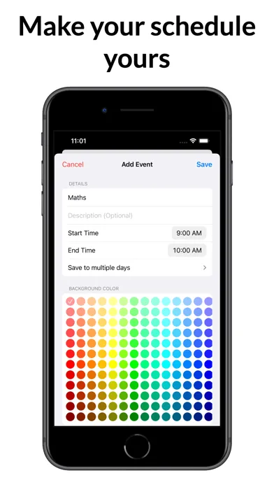ภาพหน้าจอของ Timetable+ - Schedule Planner