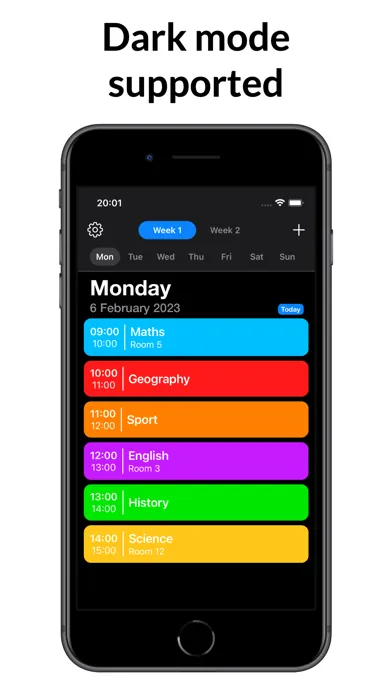 ภาพหน้าจอของ Timetable+ - Schedule Planner