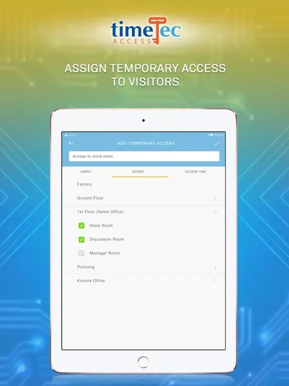 TimeTec Access iPad  스크린샷