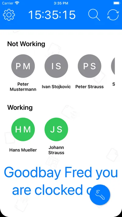Ảnh chụp màn hình của TimeTrack - Terminal