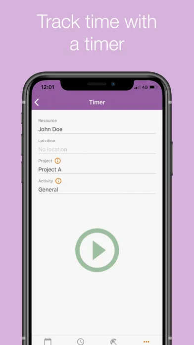 Capturas de tela do Timewax Planning & Time sheet