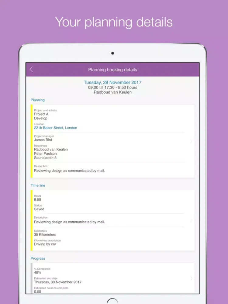 تصاویر Timewax Planning & Time Sheets iPad 