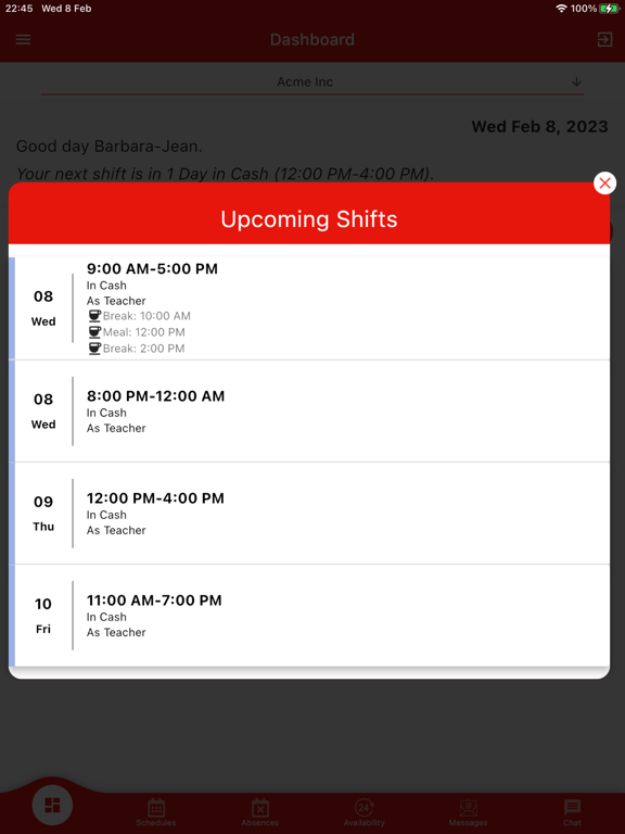TWS - Employee iPad 應用截圖