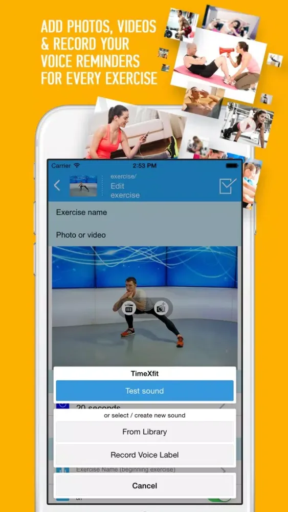 Tangkapan skrin TimeXFit - fitness assistant