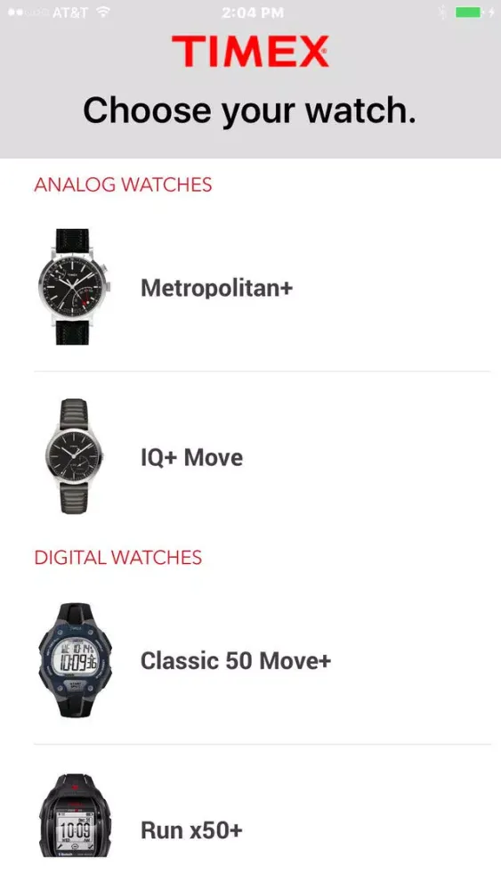 Timex Connected Screenshots