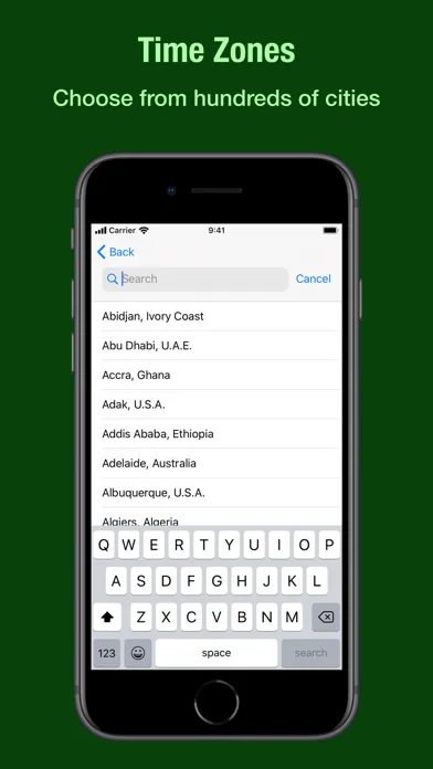 Zones - Time Zone Tracker স্ক্রিনশট
