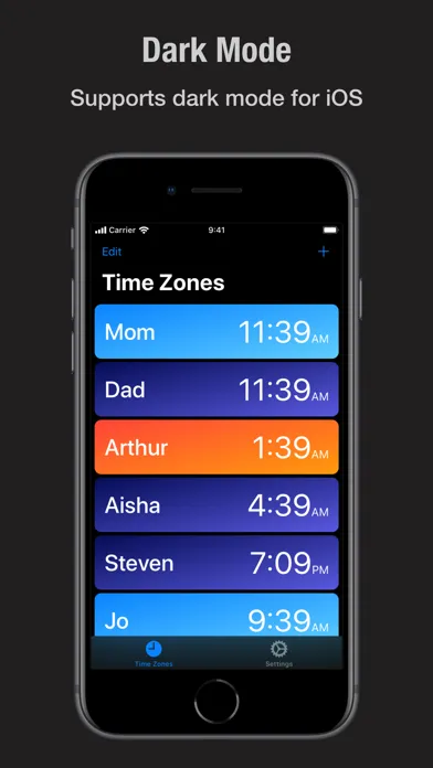 Zones - Time Zone Tracker স্ক্রিনশট
