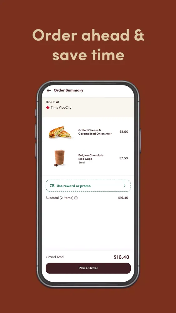 Tim Hortons Singapore स्क्रीनशॉट