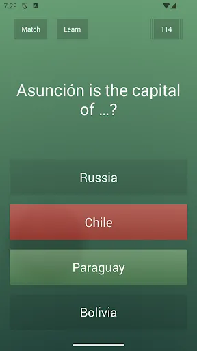 General Knowledge Quiz Screenshots