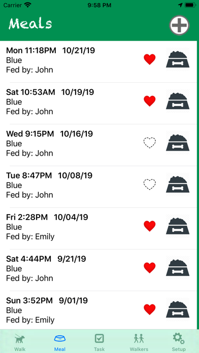 Screenshot di Woof! dog walking app