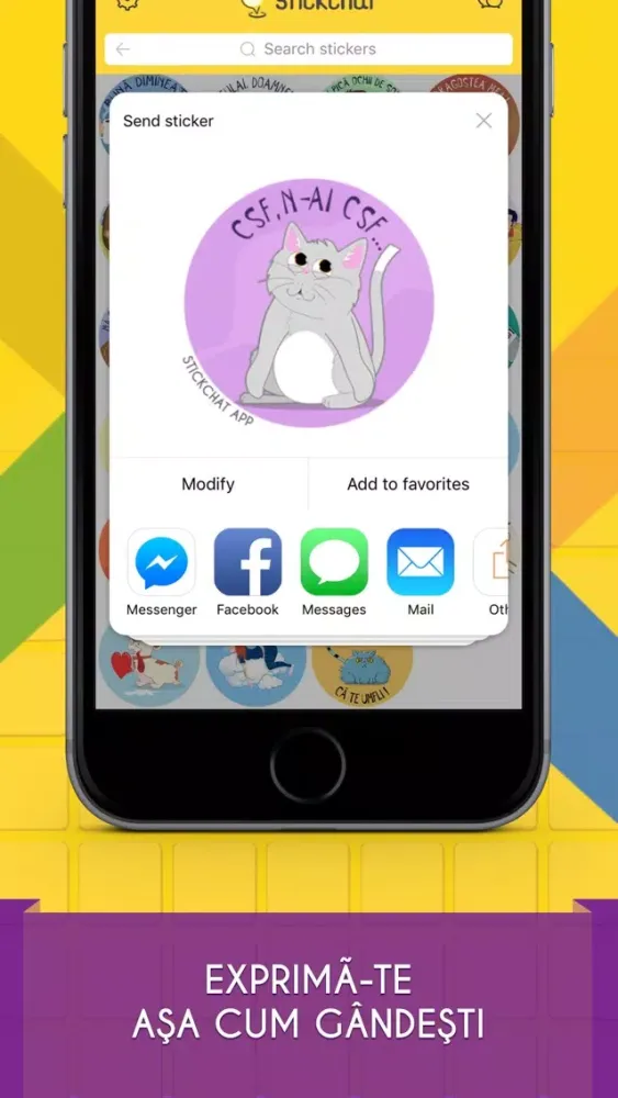 Capturas de tela do Stickchat - Stickers for WhatsApp and Messenger