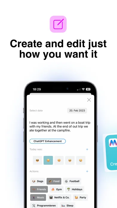 Memoly - Your diary Screenshots