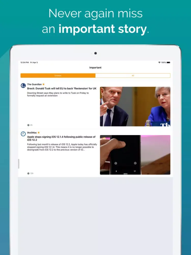 Jipsen - RSS Reader iPad  스크린샷