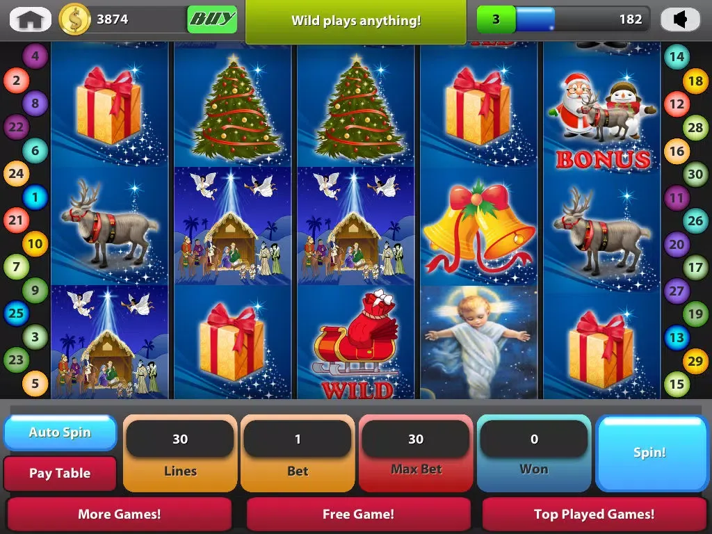 Screenshot di A Rich Season Slot Machine - Extreme Casino Holiday Win Blast iPad 