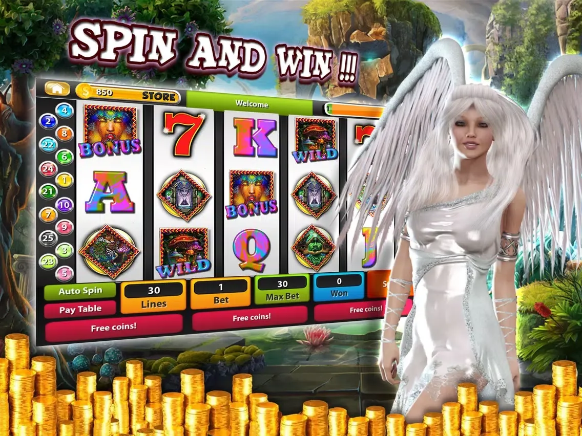 Psychedelic Slots - High Bonus Game and The Jackpot Machines in Las Vegas Wonderland Casino iPad  Screenshots