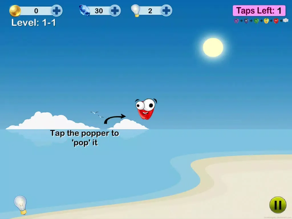 Tangkapan skrin Pepper Poppers iPad 