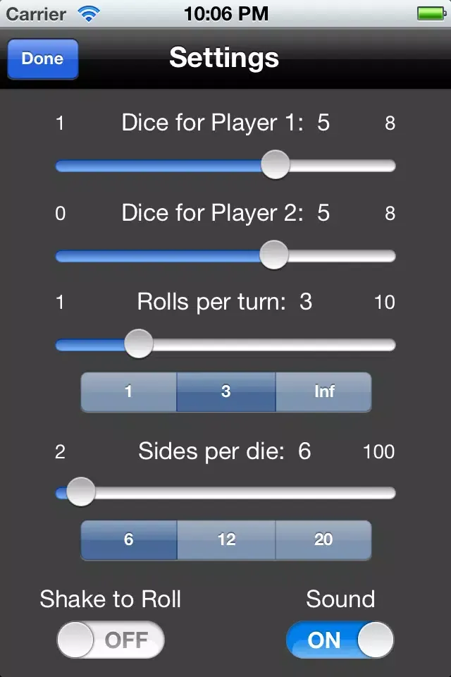 dice+ سکرین شاٹس