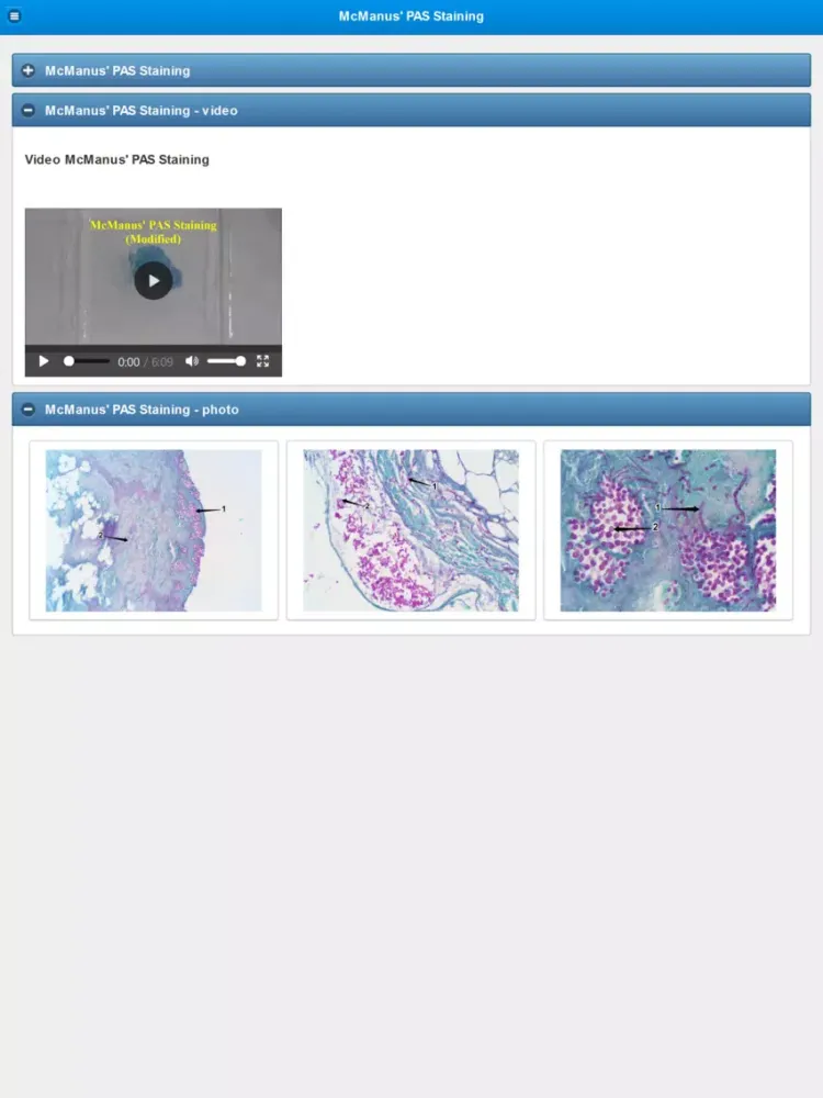 Stainings in Medical Mycology iPad  Screenshots