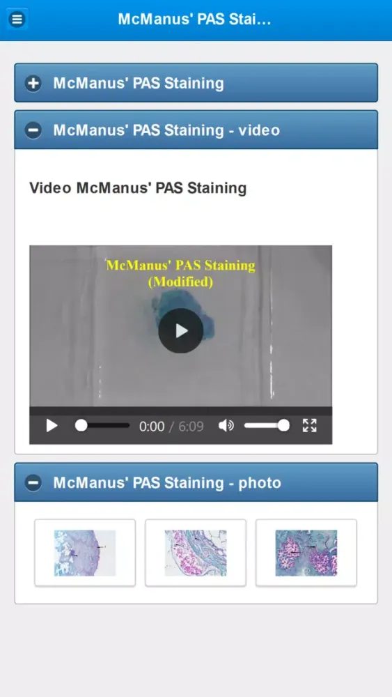 Stainings in Medical Mycology Screenshots