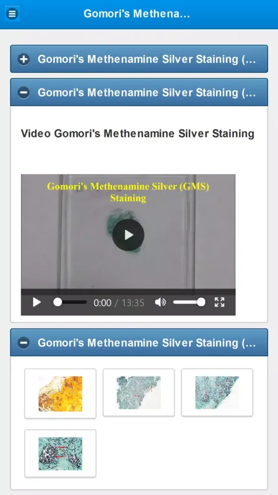 Stainings in Medical Mycology Screenshots