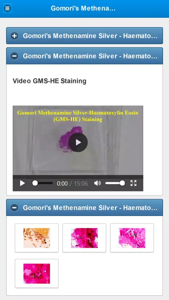 Stainings in Medical Mycology Screenshots