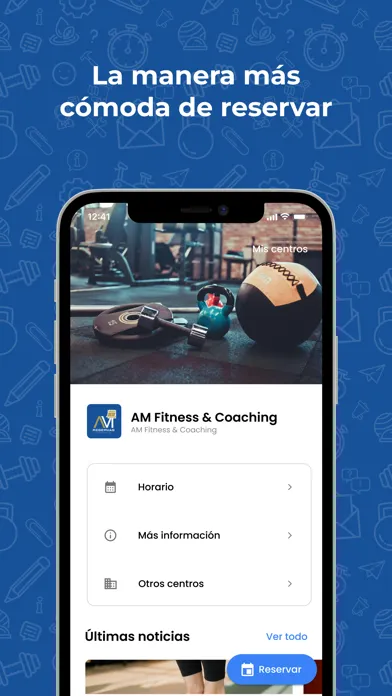 Tangkapan skrin AM Fitness & Coaching