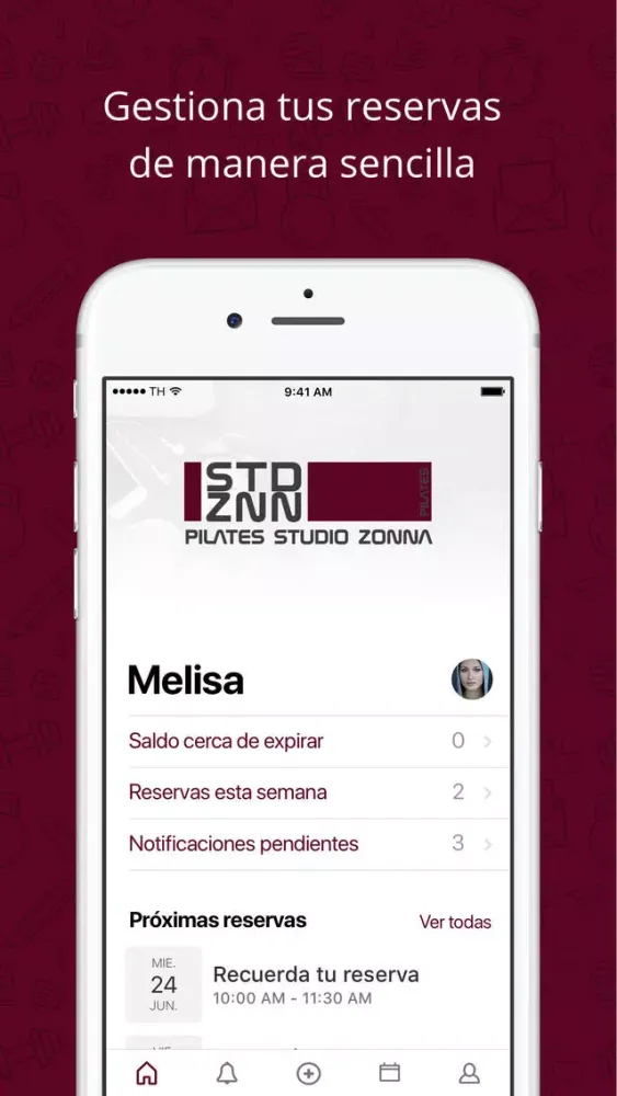 Zrzuty ekranu Pilates Studio Zonna