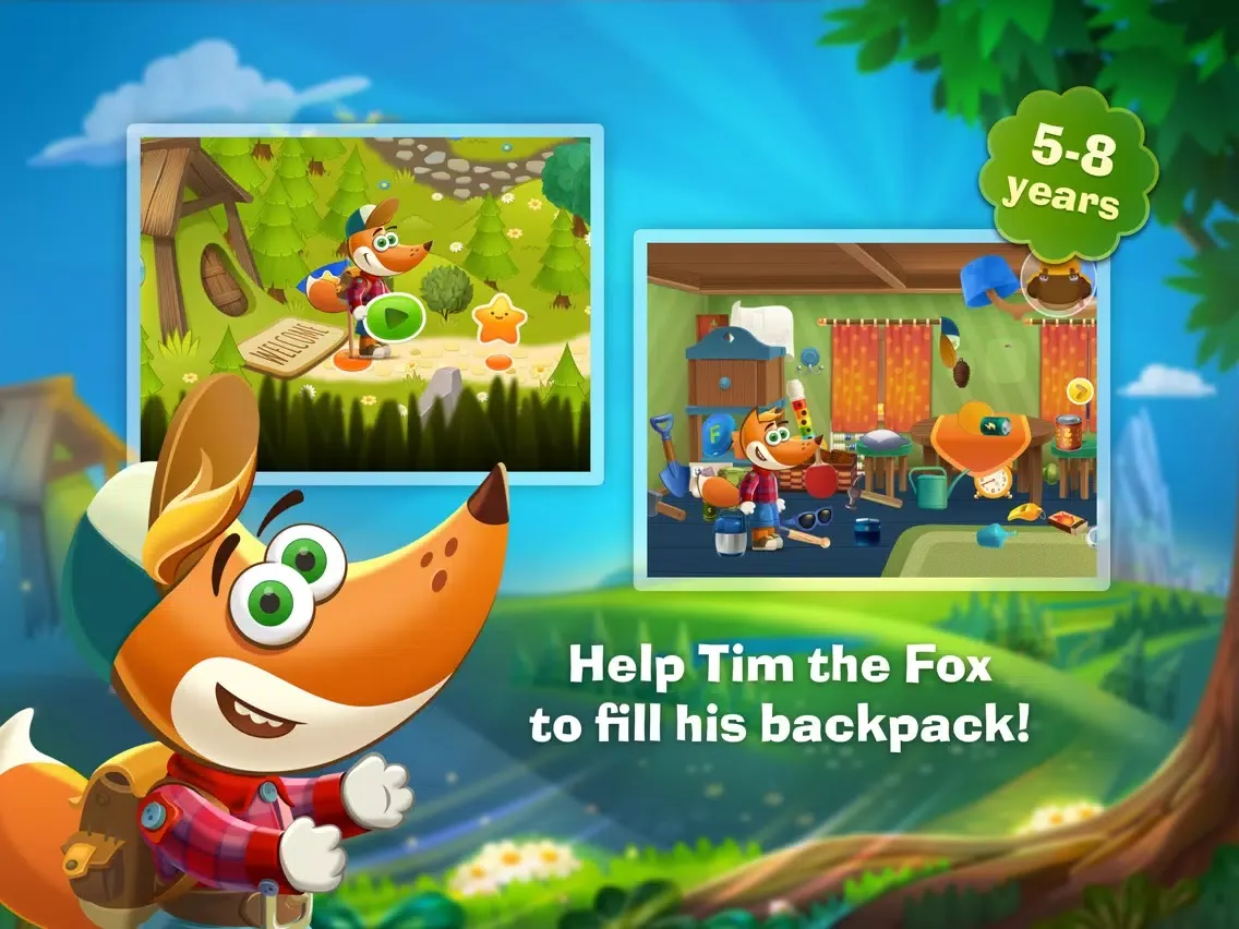ภาพหน้าจอของ Tim the Fox - Travel iPad 
