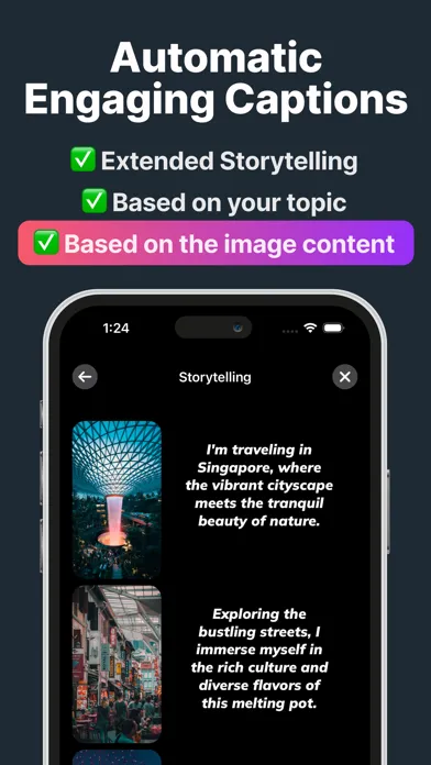 Storytell: AI for Instagram スクリーンショット