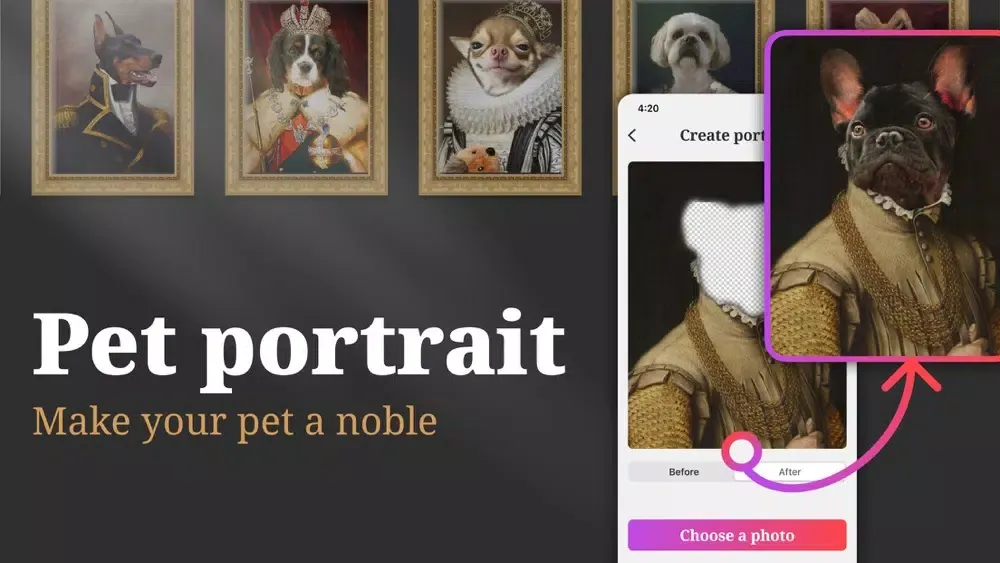 Скриншоты Pet Portrait: Pet Photo Editor