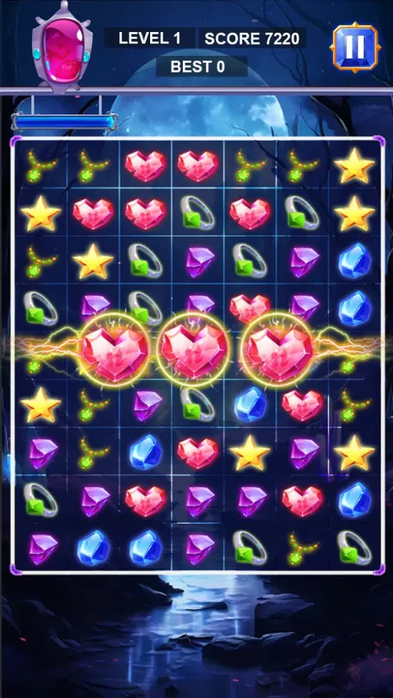 Tangkapan layar Jewel Match Treasure Match 3