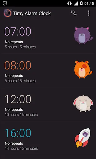 Screenshot di Alarm clock