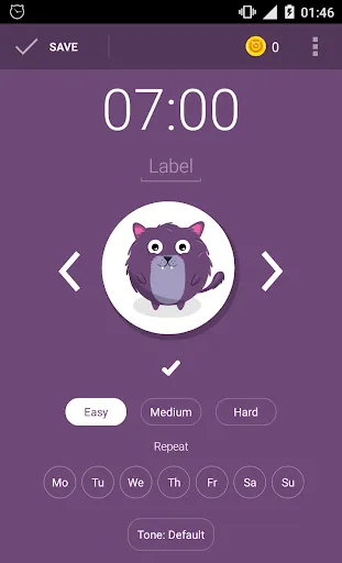 Screenshot di Alarm clock