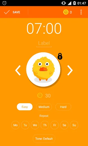 Screenshot di Alarm clock
