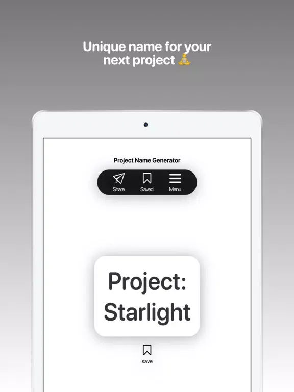 Tangkapan skrin Factorem name & fact generator iPad 