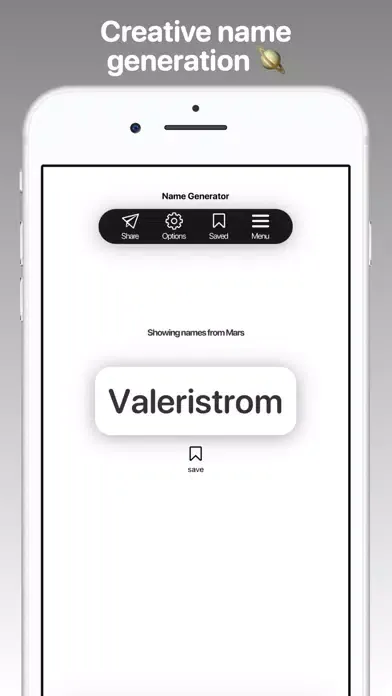 Tangkapan skrin Factorem name & fact generator