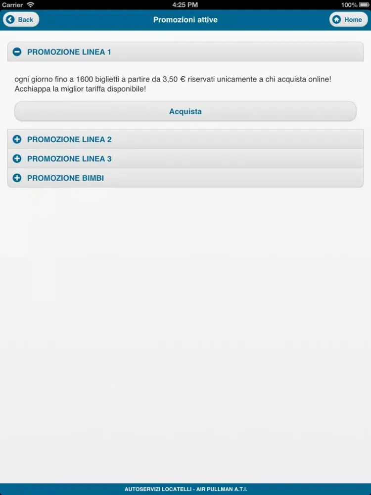 Capturas de tela do Orio Shuttle Mobile iPad 