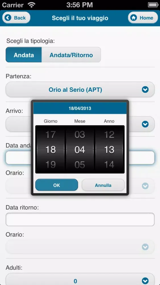 Capturas de tela do Orio Shuttle Mobile