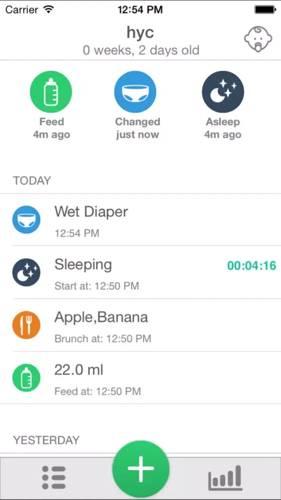 Baby tracker app - baby diary Screenshots