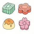 Drag the mooncake color area