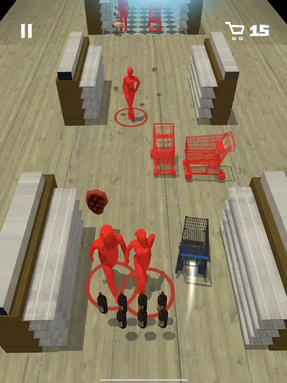 Capturas de tela do Grocery Store Gauntlet iPad 