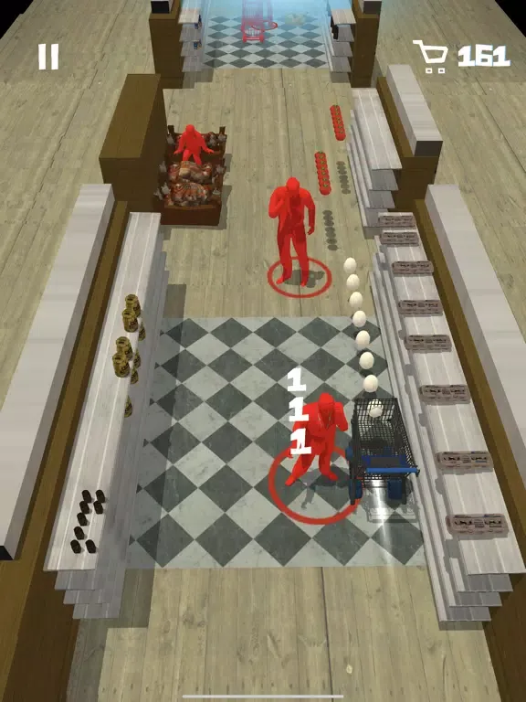 Capturas de tela do Grocery Store Gauntlet iPad 