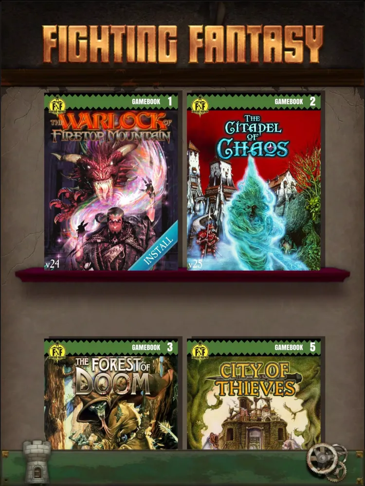 Скриншоты Fighting Fantasy Classics